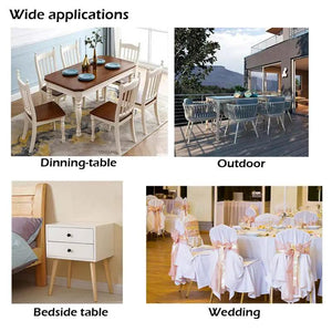 JHY DESIGN 11'' battery-powered metal lamp; collage shows four settings: dining, outdoor, bedside, wedding.