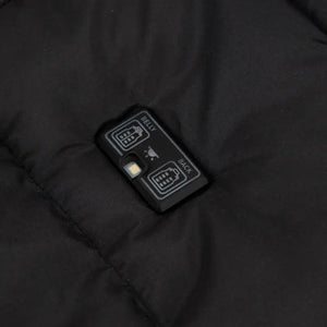 LITEGUEST USB heated vest with LED light, black outdoor safety gear