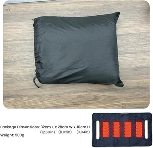 LITEGUEST USB heated golf cart seat cushion set with heating pad, dark gray; SmartTherm OutdoorLiteGear Inc.