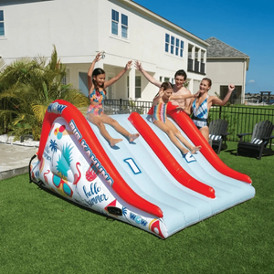 WOW Watersports Big Kahuna 2-Lane pool or ground slide by Jupiter Gear