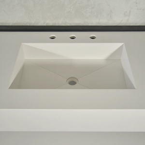 Custom Quartz Sink With Shelf, Bathroom Sink With Matching Shelf, Bathroom Vanity With Shelf, Bathroom Vanity With Single Sink, Vessel