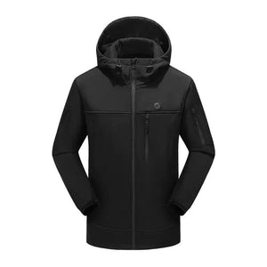 LITEGUEST 10-Zone Softshell Heated Jacket, black USB heated sport jacket by SmartTherm OutdoorLiteGear