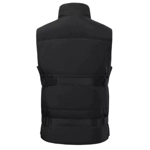 LITEGUEST 8-Zone Heated Vest by SmartTherm OutdoorLiteGear Inc. in black, adjustable fit.