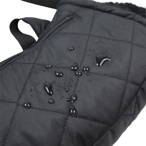 LITEGUEST USB Heated Hand Muff, black quilted hand warmer for outdoor use