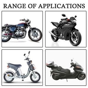 LITEGUEST USB Heated Handlebar Mitts range of applications image showing four motorcycles and scooters.