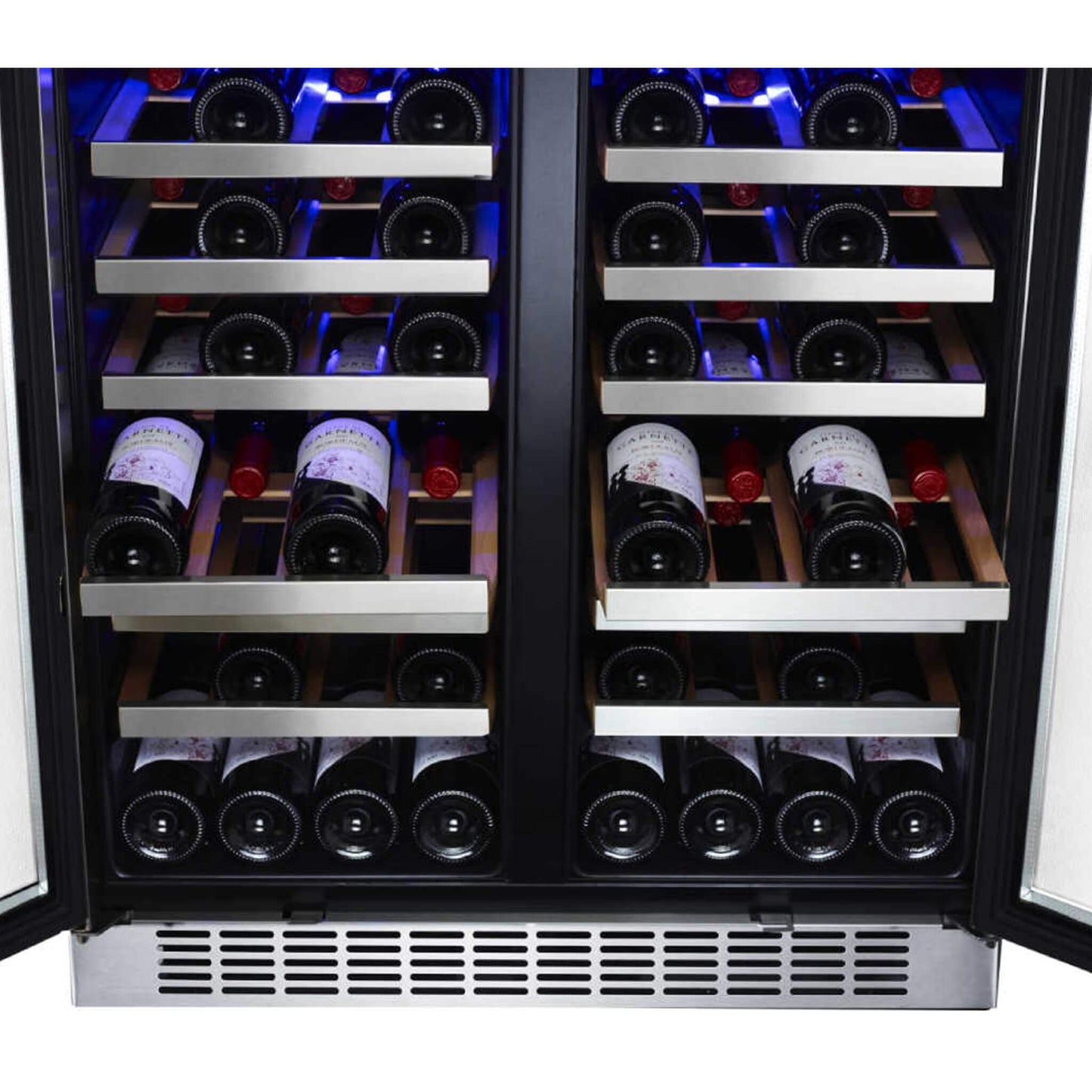 Edgestar 30" Wide 56 Bottle Capacity Built-In French Door Wine Cooler With Door Locks (SAK56381)