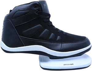 Jump 99 Plyometric Strength Training Shoes by HoopsKing, black high-top athletic footwear for vertical jump training