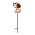 THERMOMETER GARDEN STAKE - LADY BUG