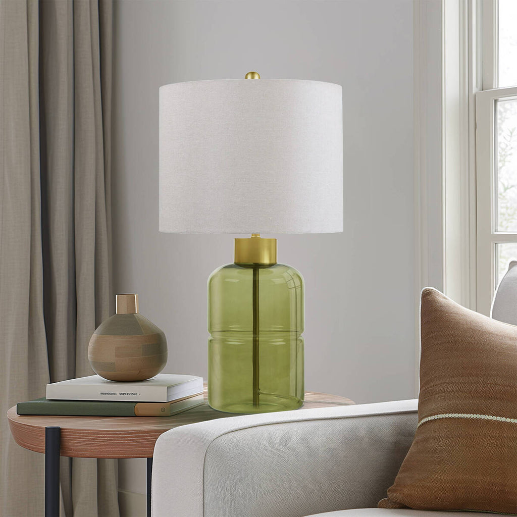 Glass Table Lamp Green See below