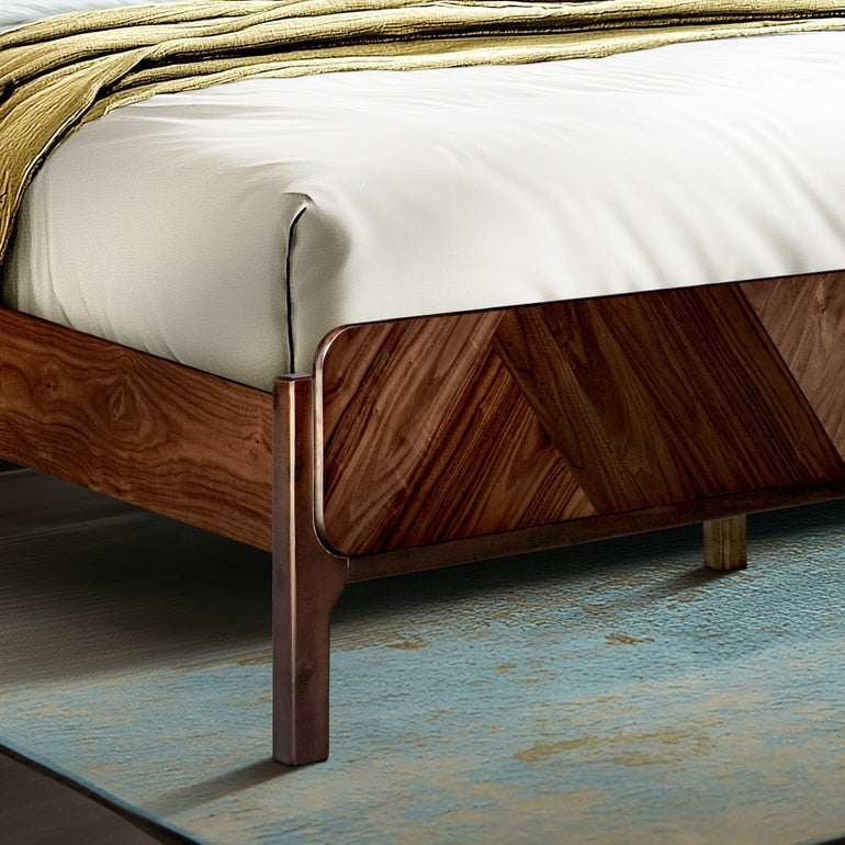 Rorns Bifrost Platform Bed Frame With Headboard for Modern Bedrooms