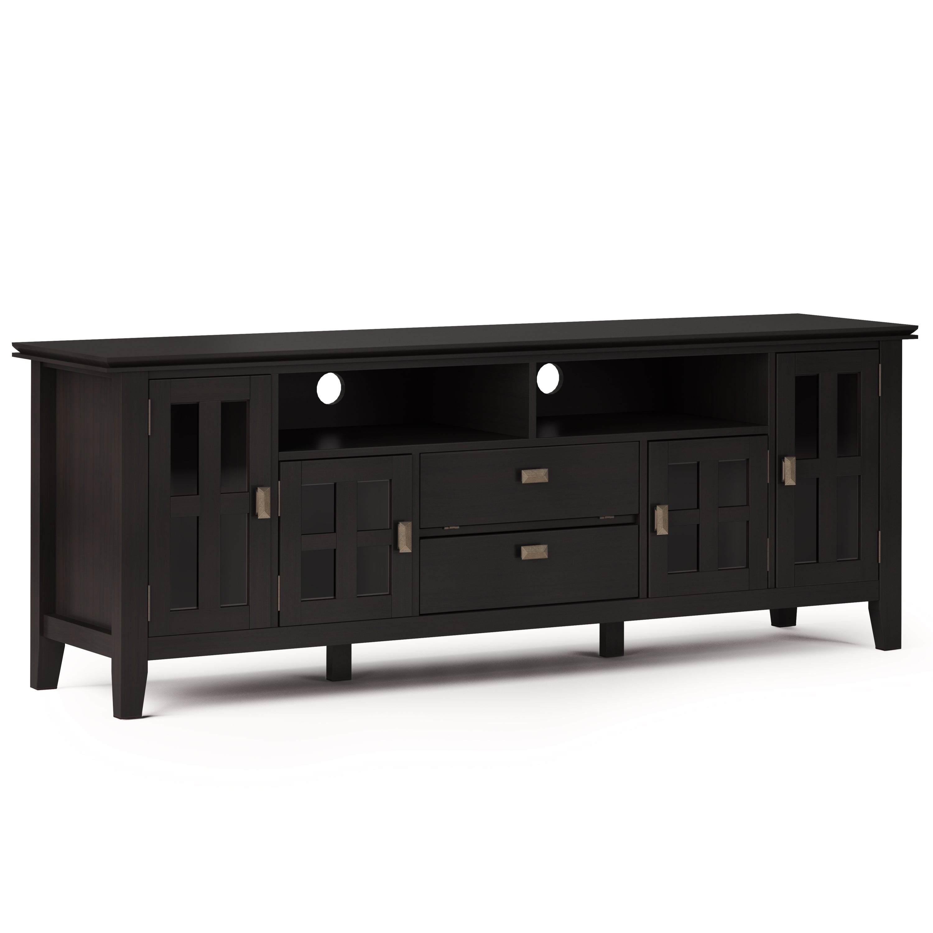 Artisan - 72' TV Media Stand - Hickory Brown