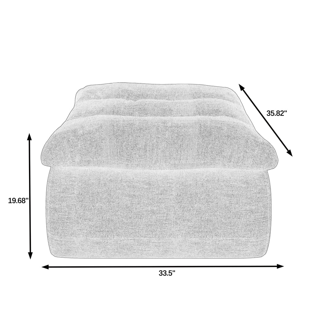 Lazy Floor Sofa,Modern armless and backless sofa chair,Comfy Accent Bean Bag Couch,suitable for living room bedroom office-Green