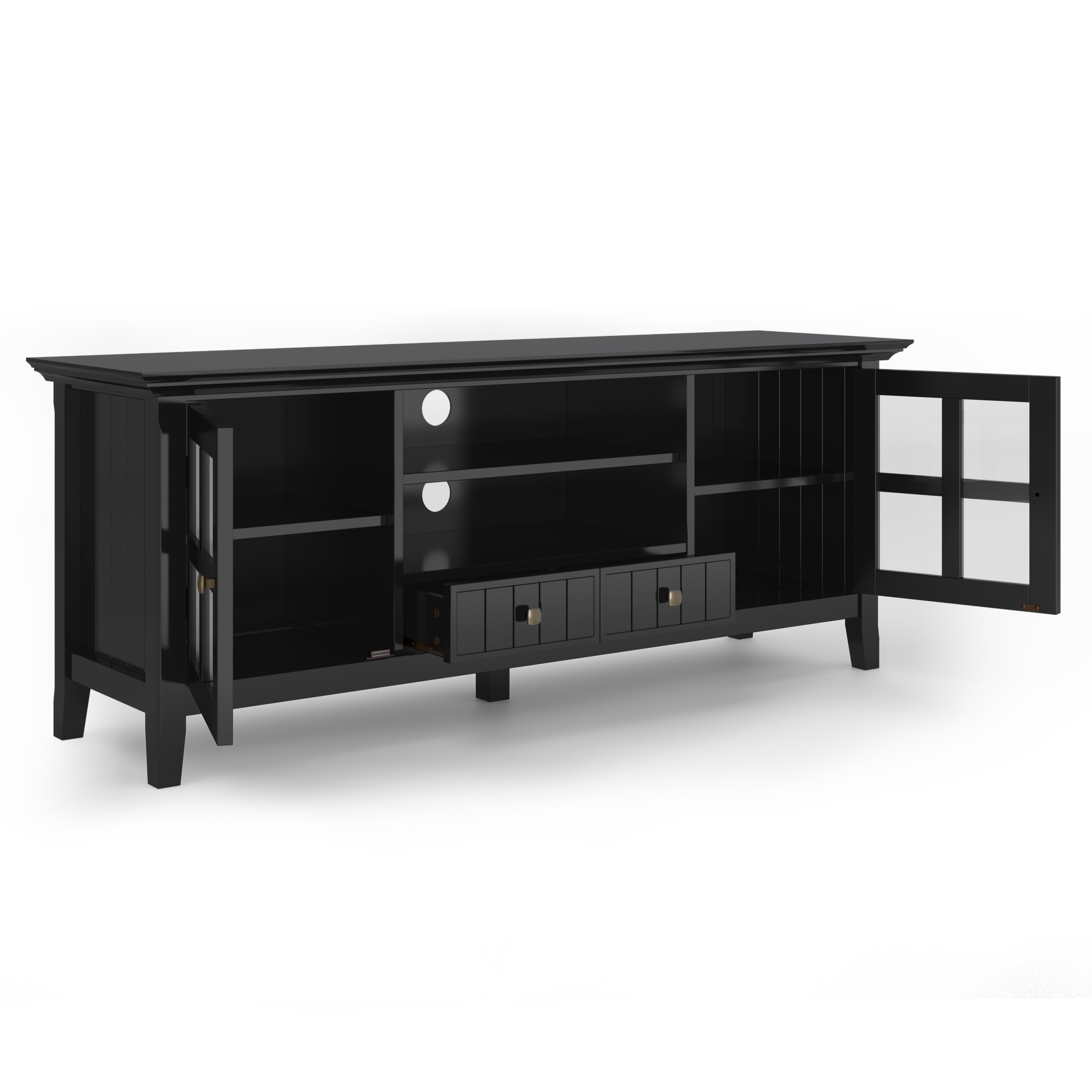Acadian - 60' TV Media Stand - Black