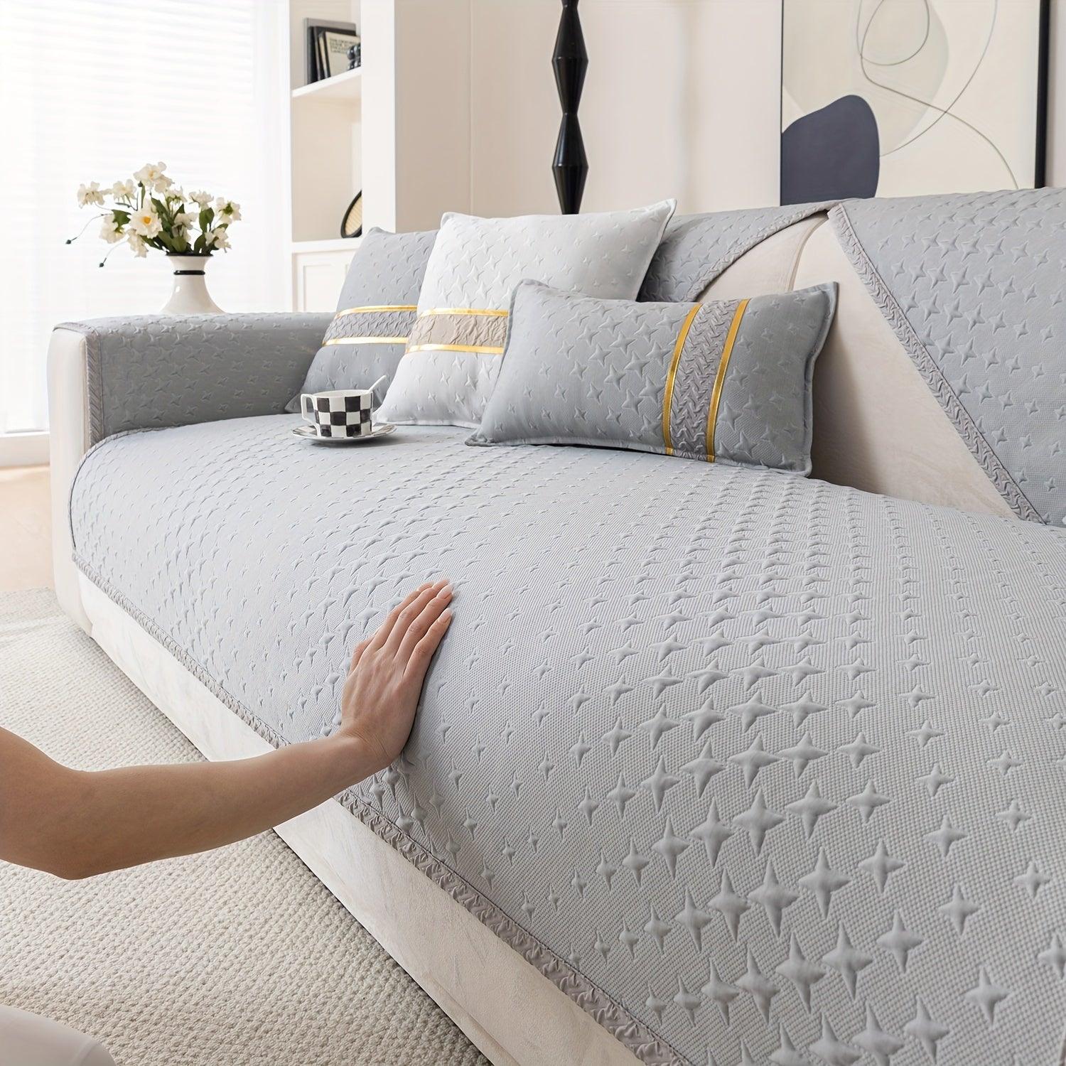 Summer Cooling Silk Non-slip Sofa Cover- Couch Cover for Dogs