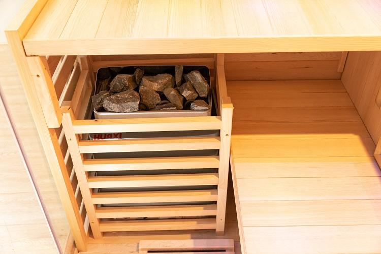 SAUNA EVOLUTION® Double Layer Bench Steam and Infrared Indoor Sauna Room Dual System 07