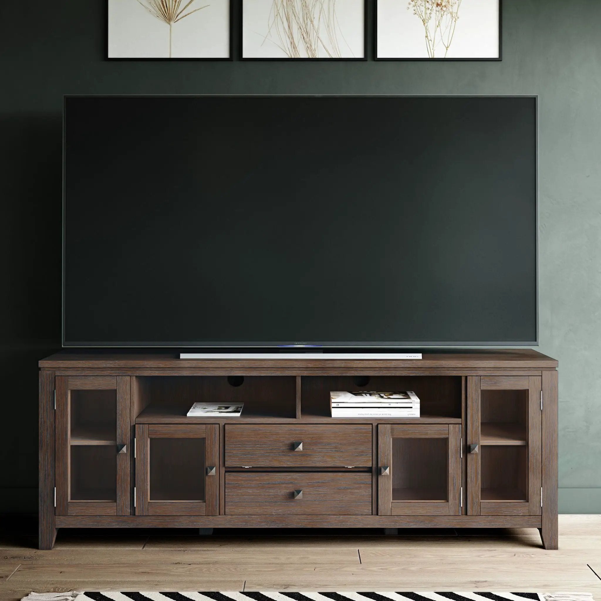 Cosmopolitan - Handcrafted Wide TV Media Stand