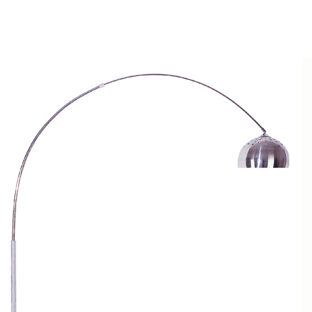 85' Tall Metal Floor Lamp with White Marble Base, Arch design