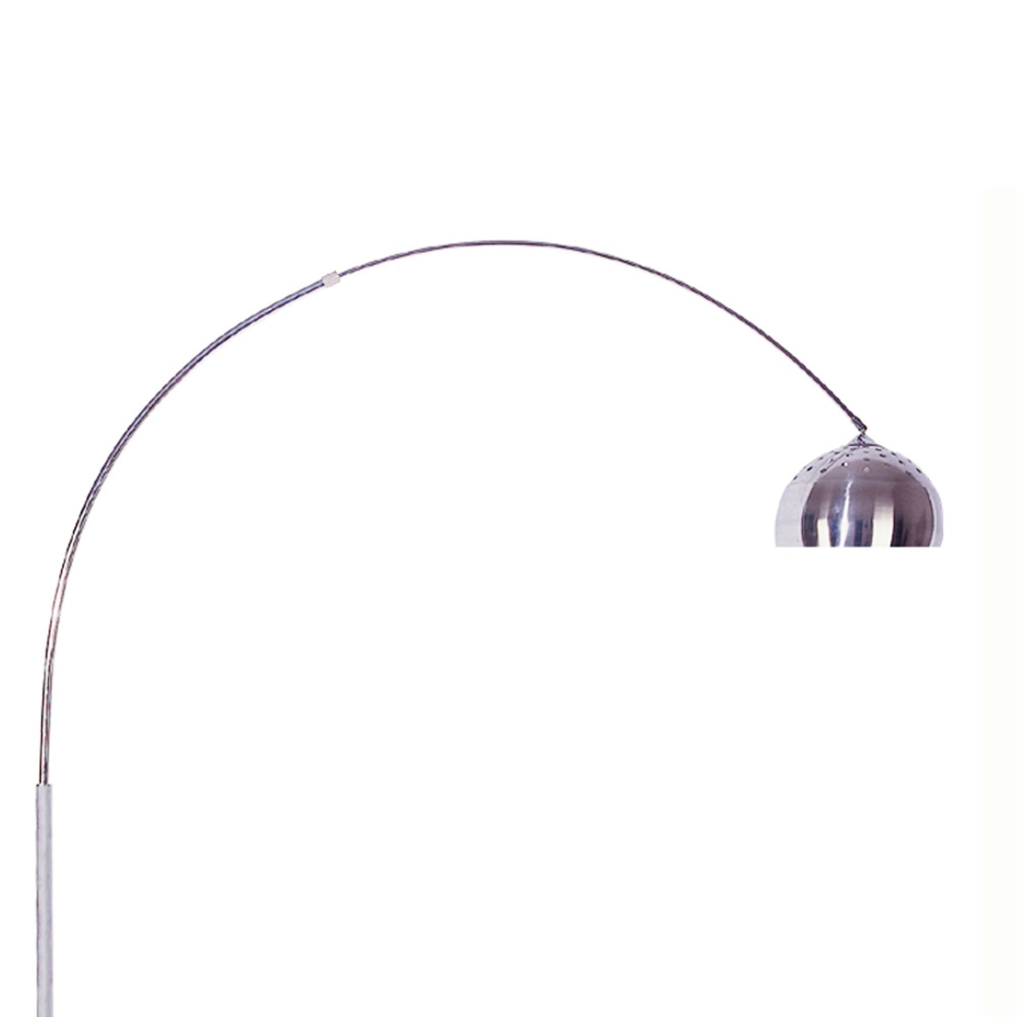 85' Tall Metal Floor Lamp with White Marble Base, Arch design