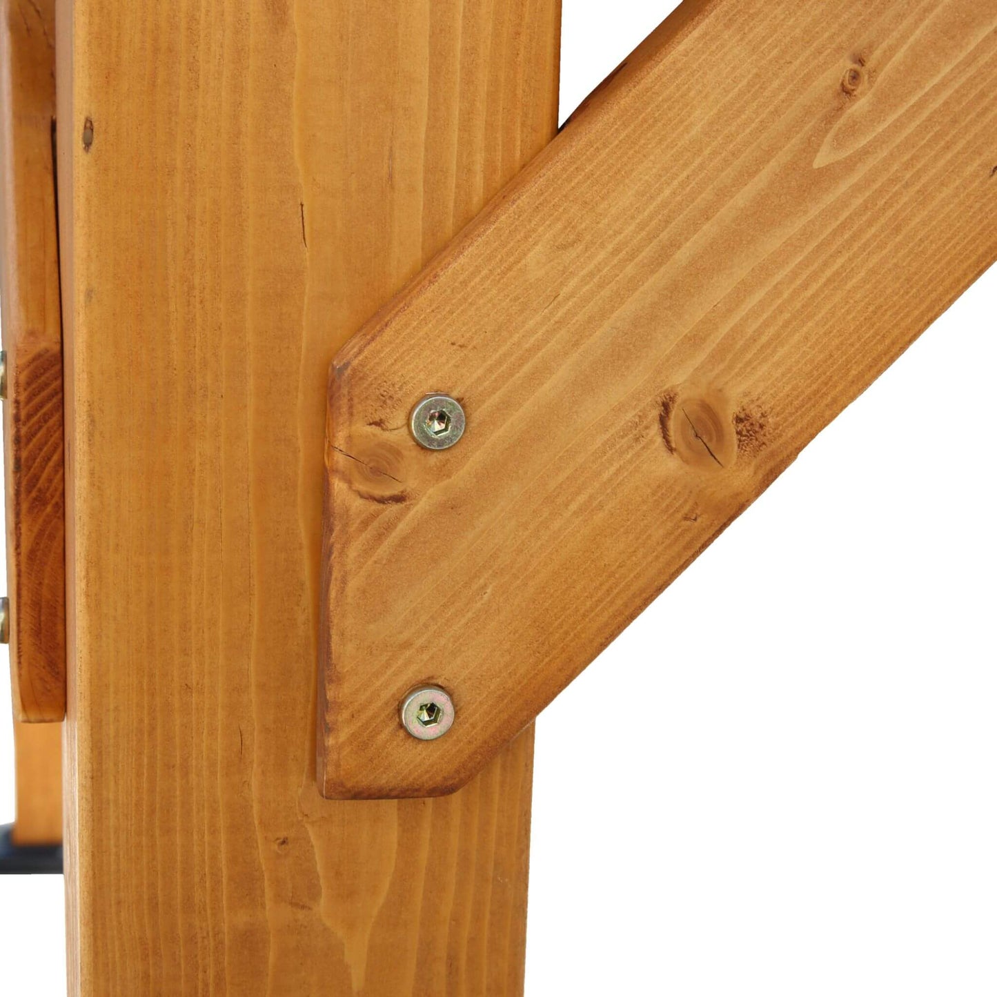 [09X11] Heavy Duty All-Weather Hard Top Wooden Carport Gazebo With Galvanized Steel Roof (SAK39187)