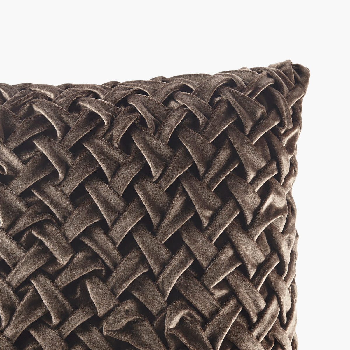 Square Decor Pillow Brown 20x20'