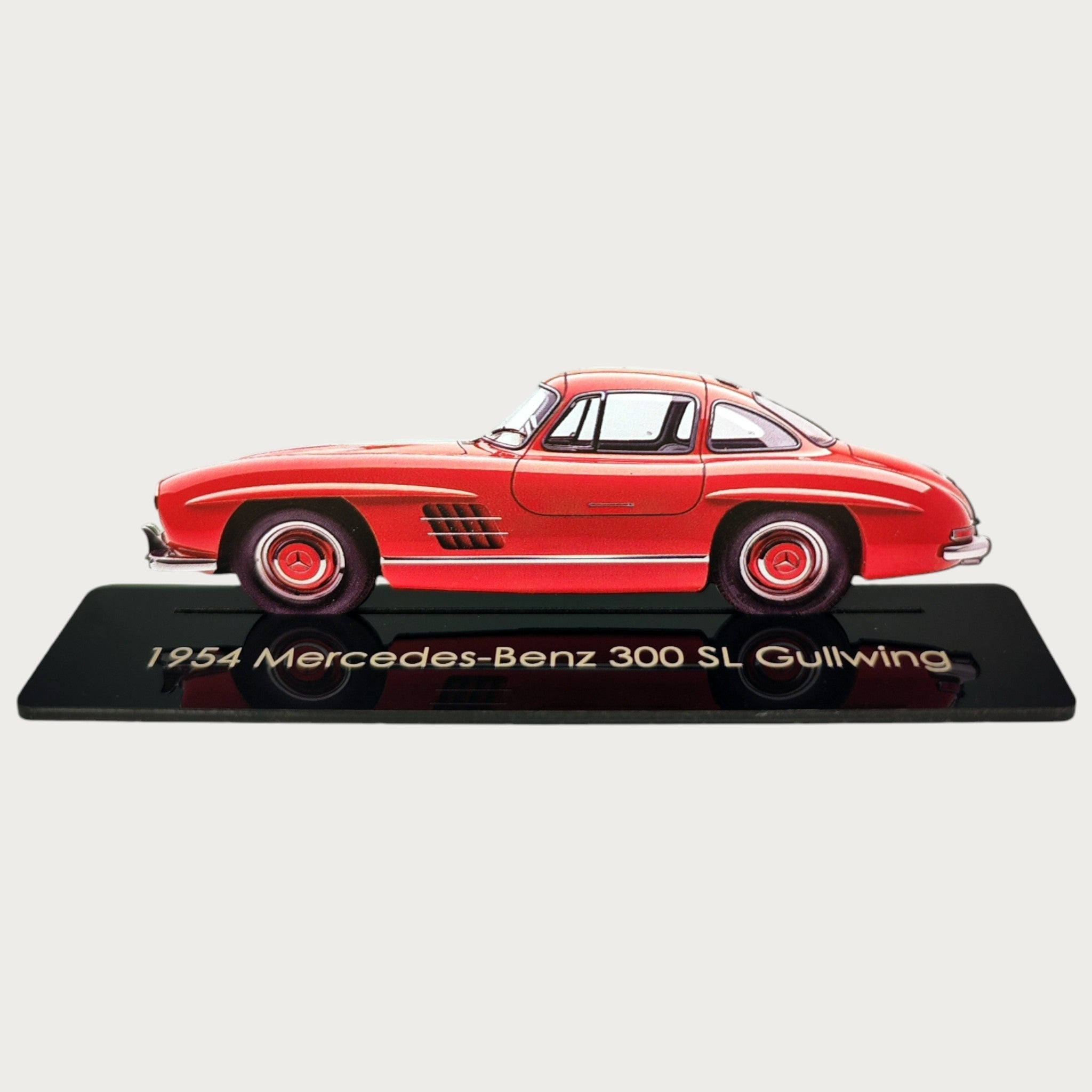 1954 Mercedes-Benz 300 SL Gullwing (2) Metal Car Wall Art, Color 2D Diecast Car Decor, Silhouette Metal Wall Art, Gift For Car Lovers, Detailed Color Metal Car