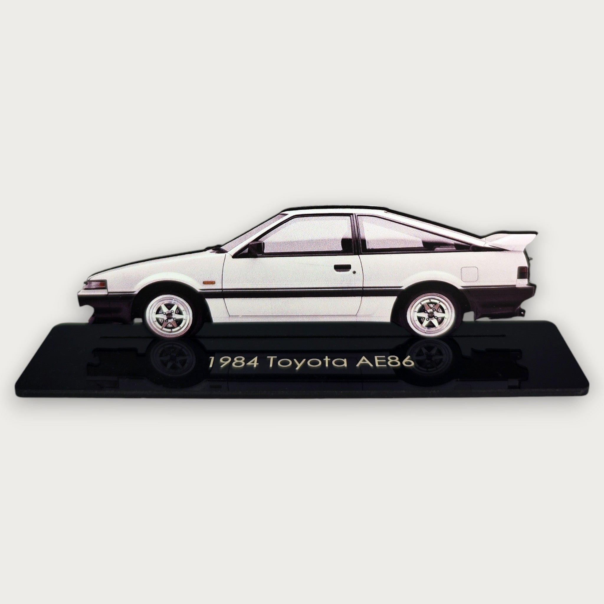1984 Toyota AE86 (2) Metal Car Wall Art, Color 2D Diecast Car Decor, Silhouette Metal Wall Art, Gift For Car Lovers, Detailed Color Metal Car