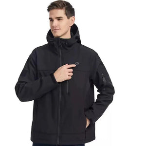 LITEGUEST 10-Zone Softshell Heated Jacket by SmartTherm OutdoorLiteGear Inc., black USB sport jacket