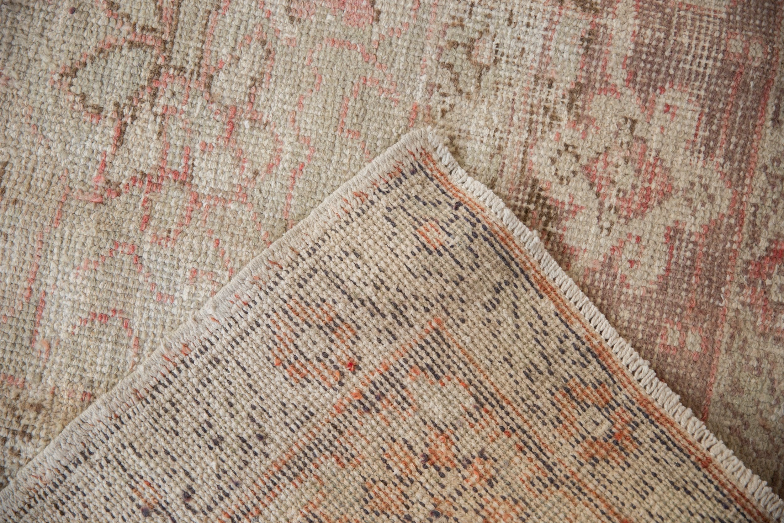7.5x12 Vintage Distressed Oushak Carpet