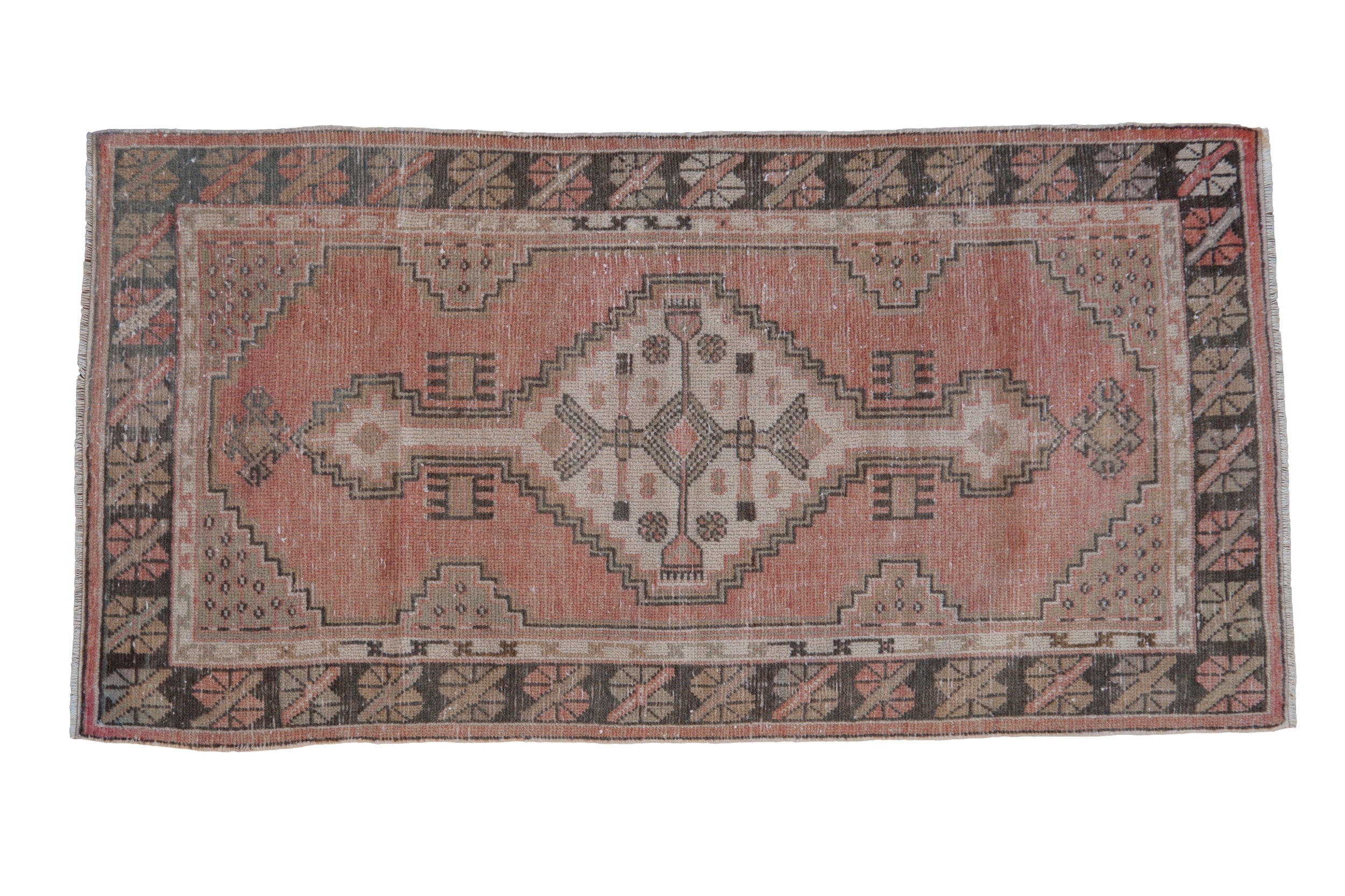 2.5x5 Vintage Distressed Oushak Rug Runner