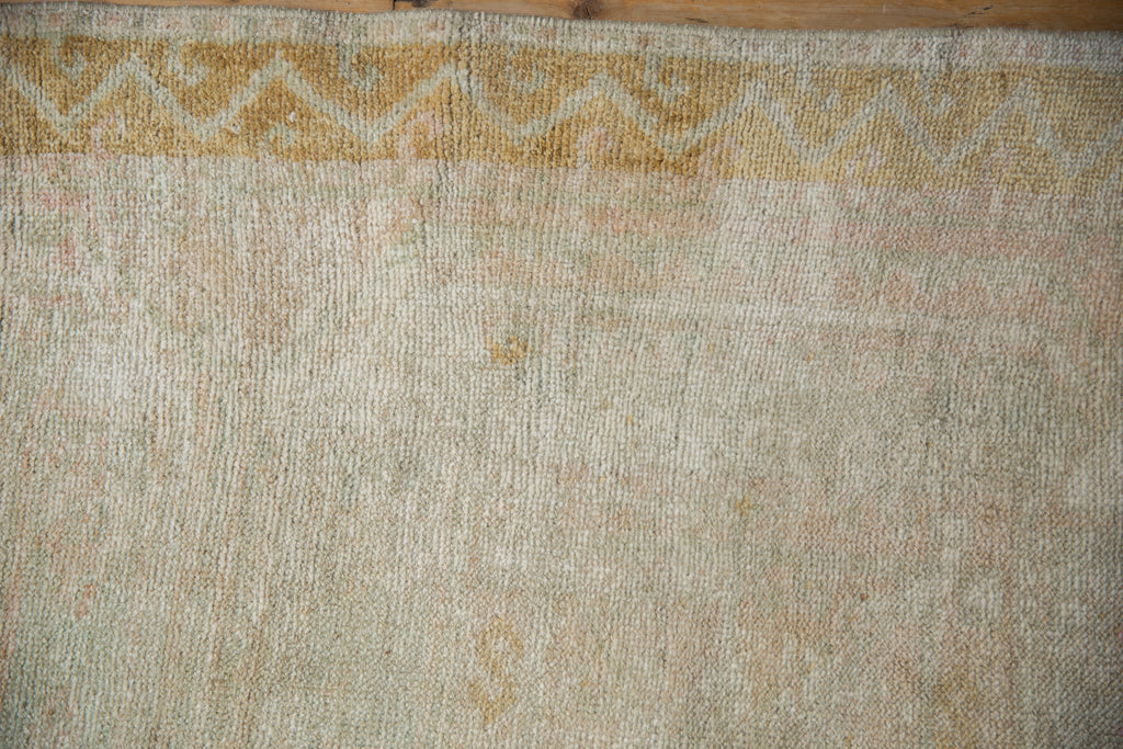 3.5x9.5 Vintage Distressed Oushak Rug Runner
