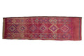 3x10.5 Vintage Distressed Kurd Rug Runner