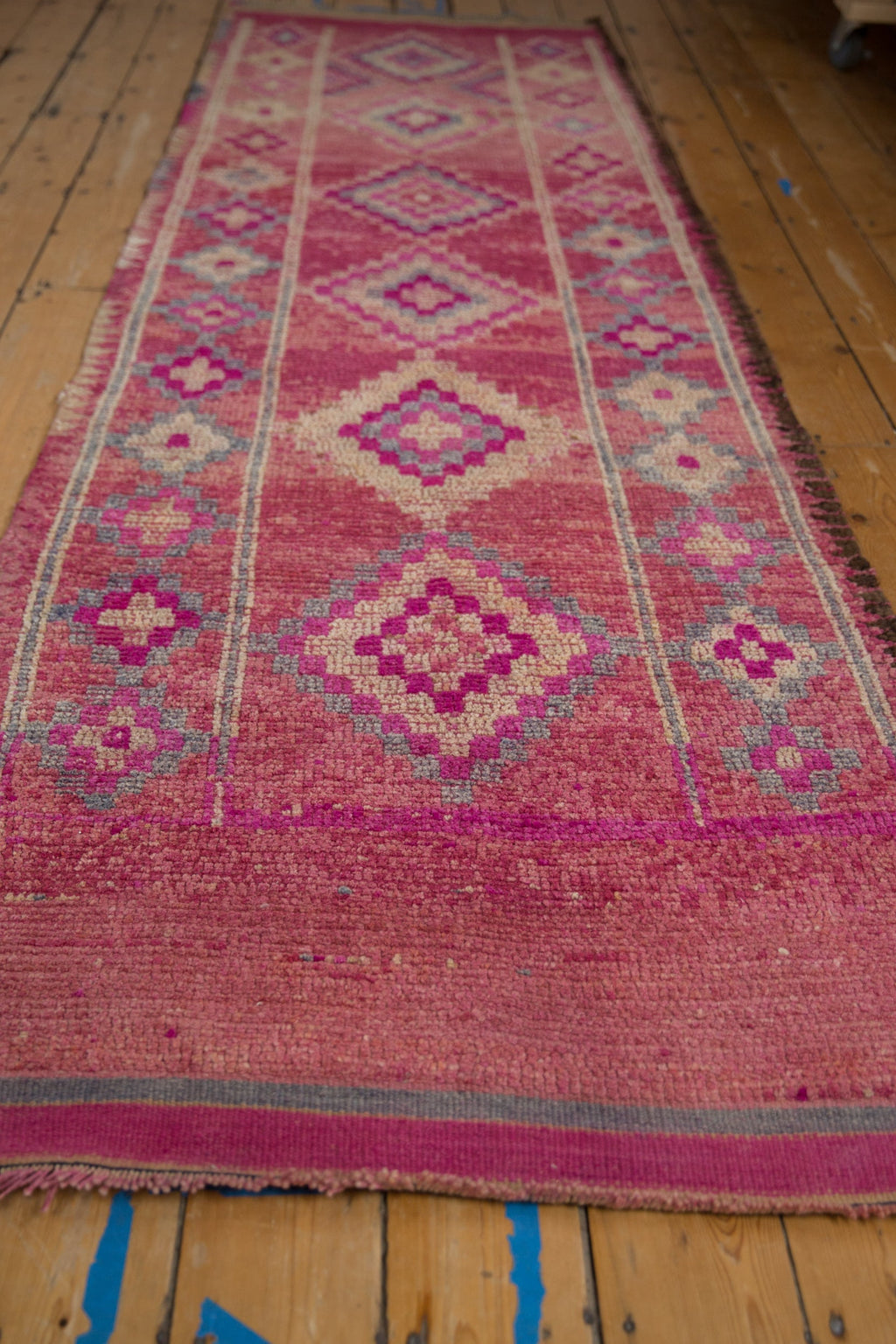 3x10.5 Vintage Distressed Kurd Rug Runner