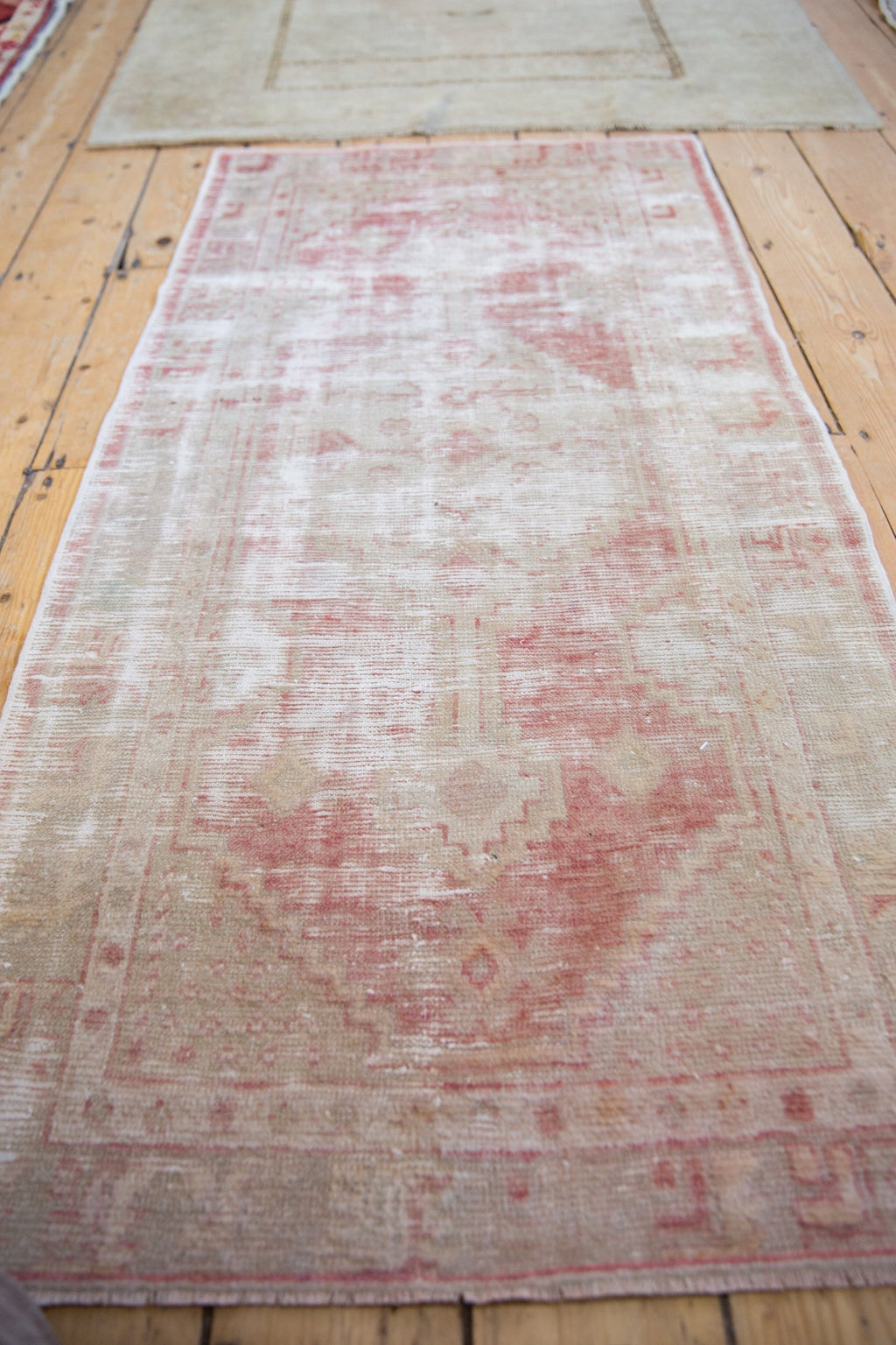 2.5x5 Vintage Distressed Oushak Rug Runner