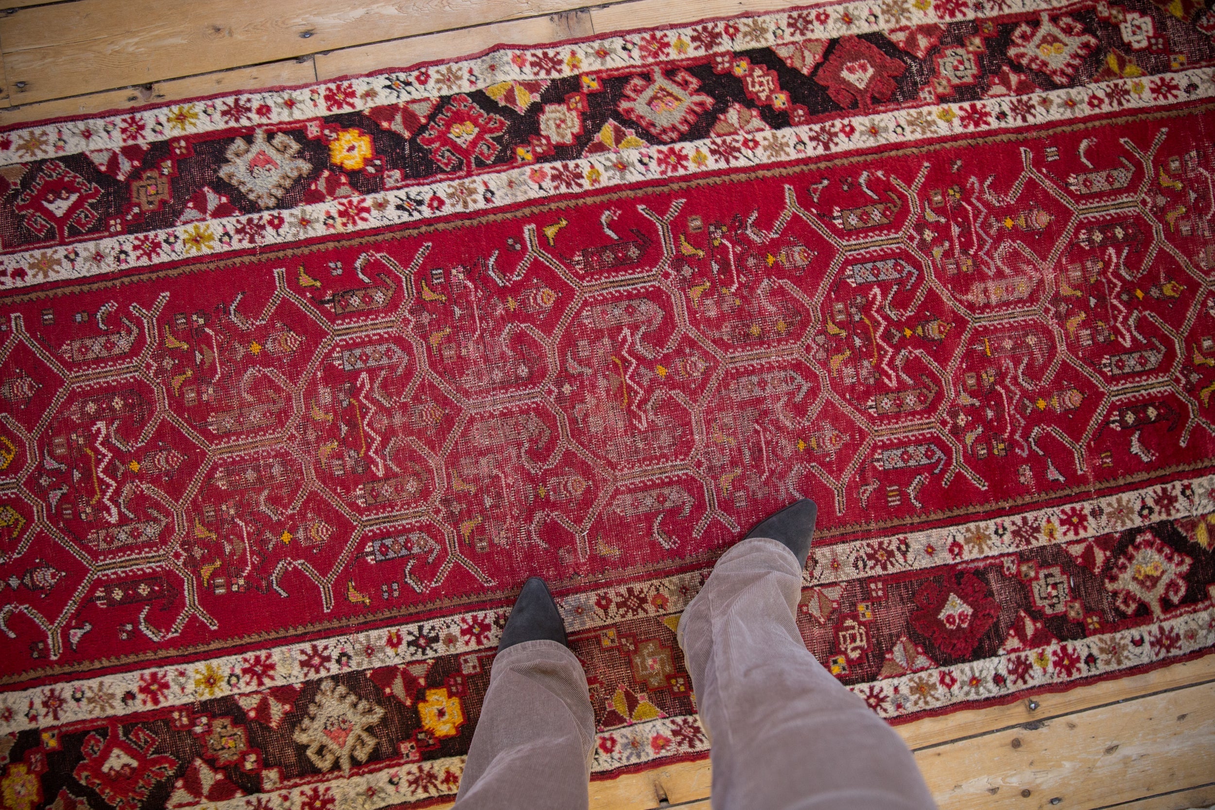 3.5x13 Vintage Anatolian Rug Runner