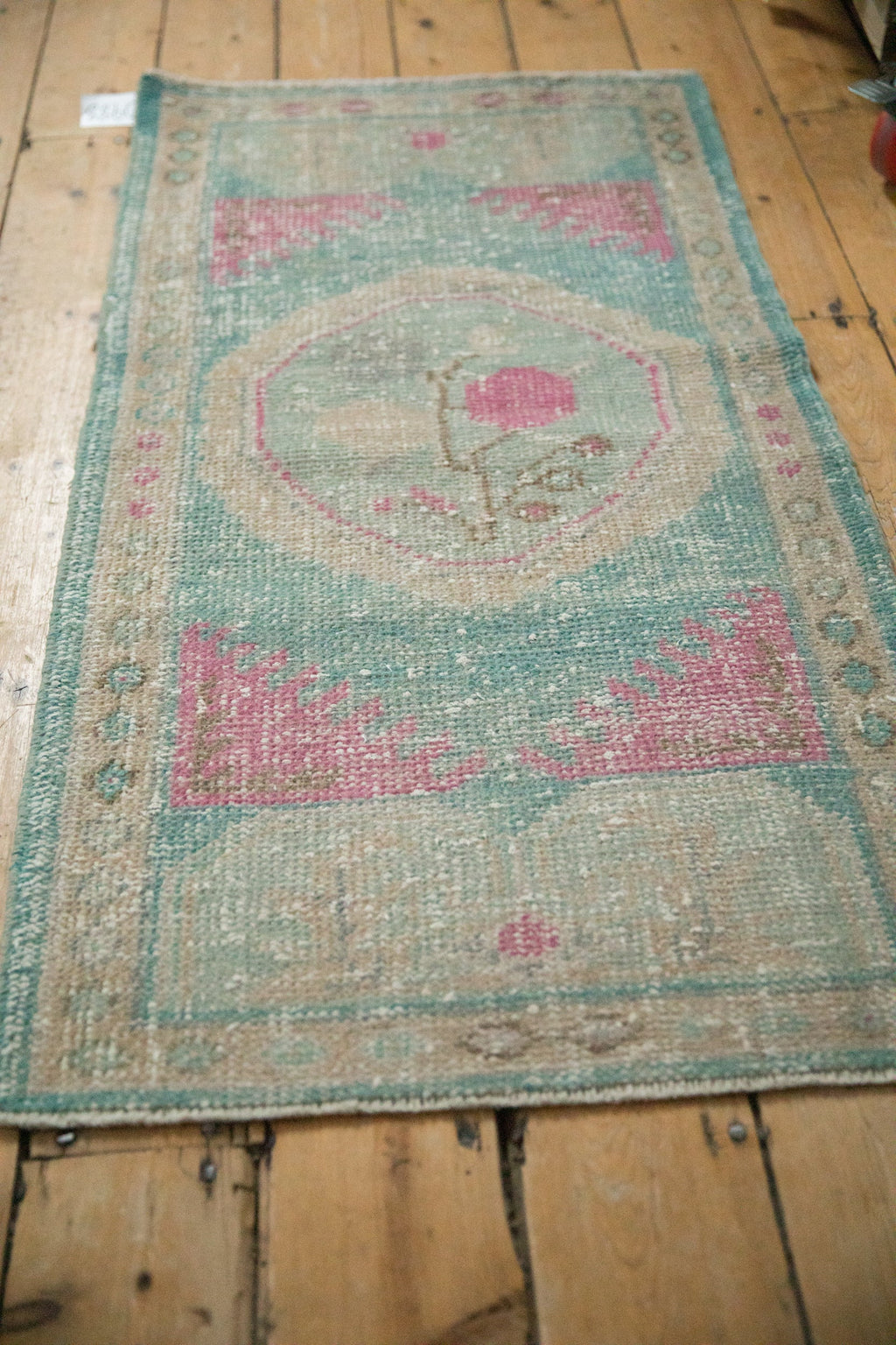 2x4.5 Vintage Distressed Oushak Rug Runner