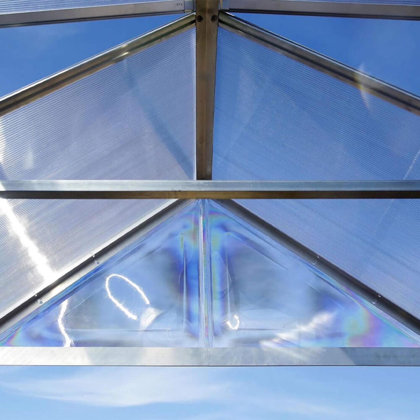 [10x24FT] Premium Heavy-Duty Polycarbonate Walk-In Greenhouse W/ Aluminum Frame & Built-In Gutter System (SAK58472)