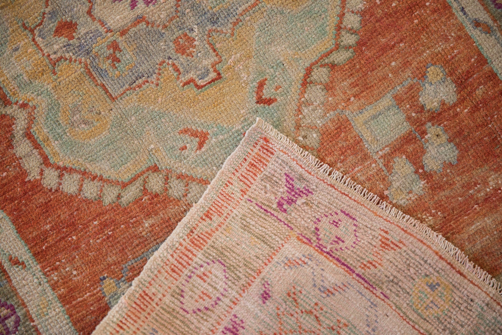 2.5x5 Vintage Distressed Oushak Rug Runner