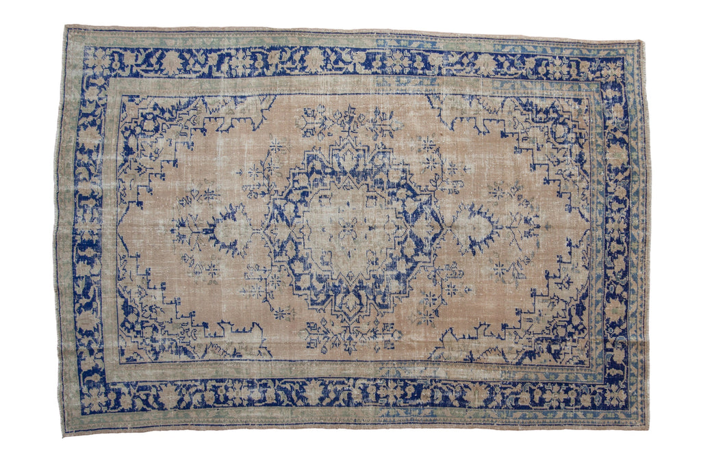 6.5x9.5 Vintage Distressed Oushak Carpet