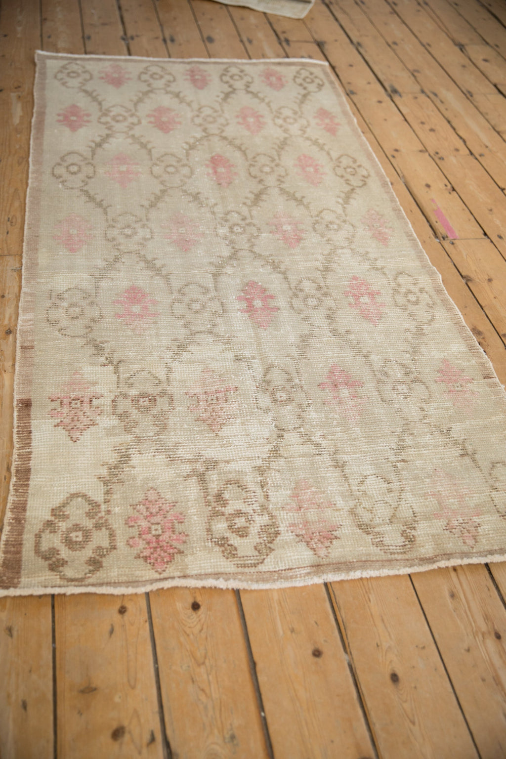 3x6.5 Vintage Distressed Oushak Rug Runner