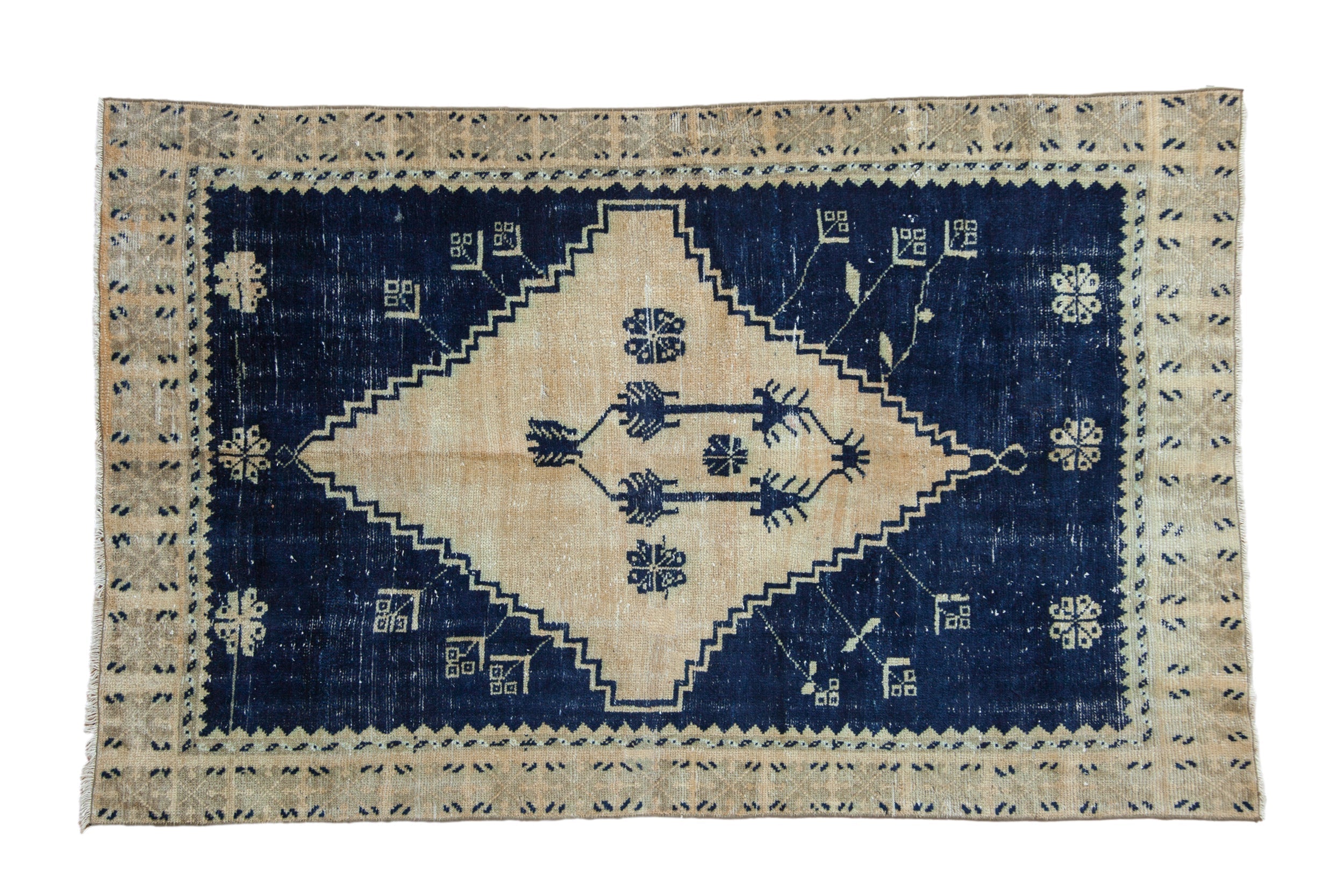 4.5x7.5 Vintage Distressed Oushak Rug