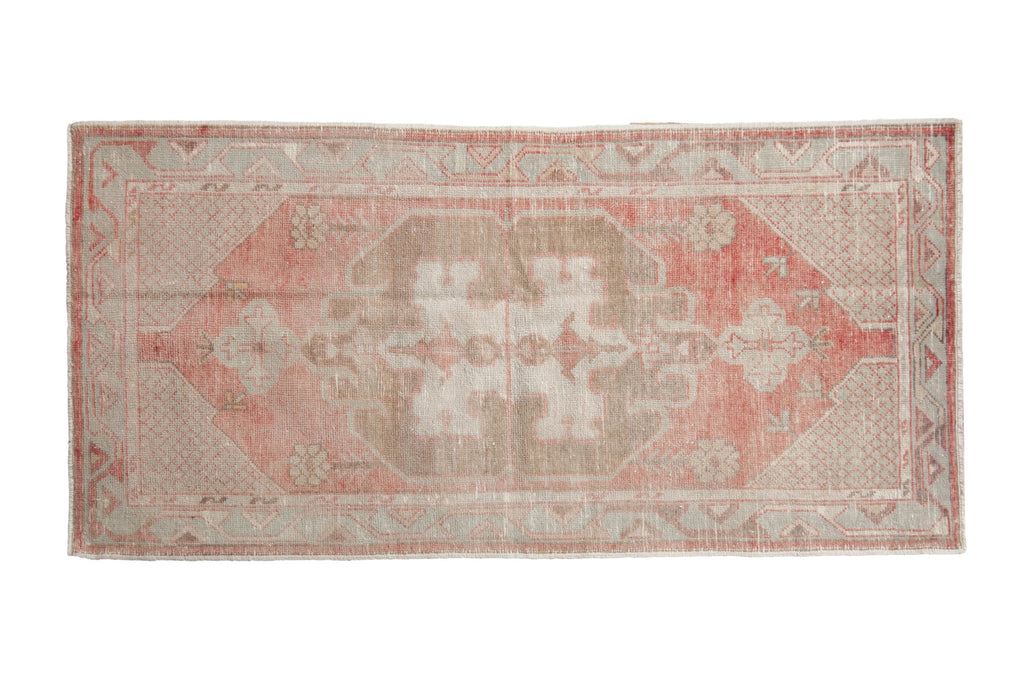 2.5x5.5 Vintage Distressed Oushak Rug Runner