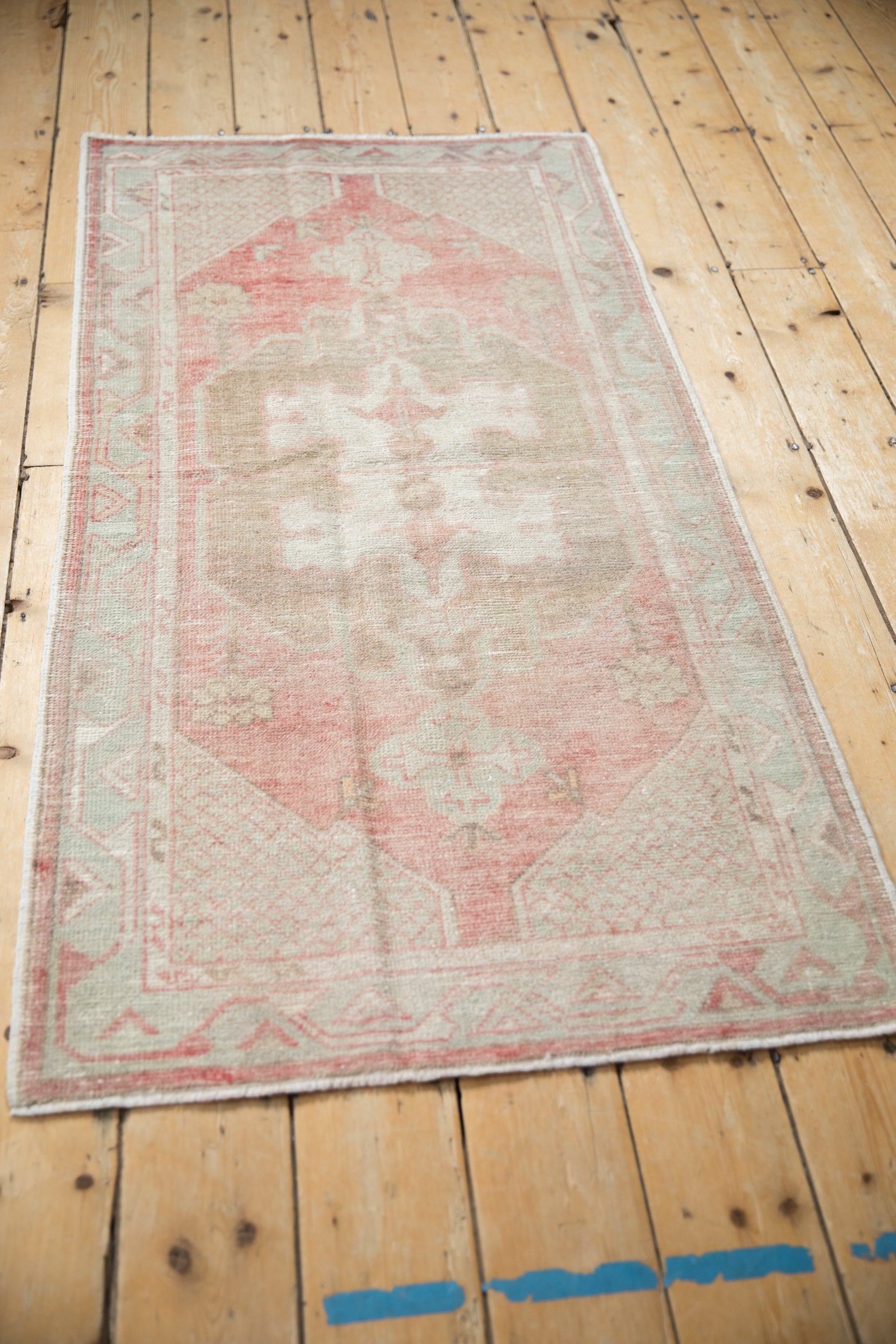 2.5x5.5 Vintage Distressed Oushak Rug Runner