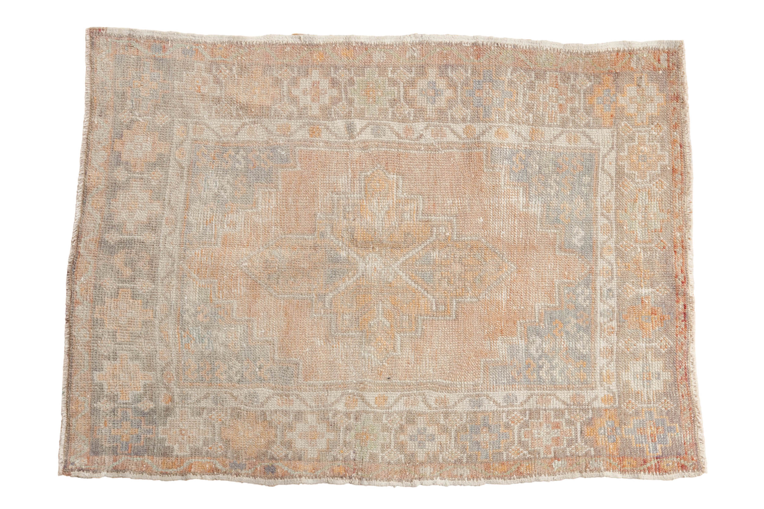 2.5x4 Vintage Distressed Oushak Rug