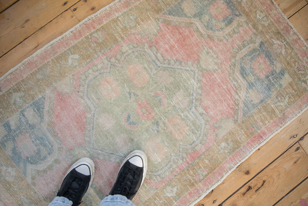 2.5x4.5 Vintage Distressed Oushak Rug