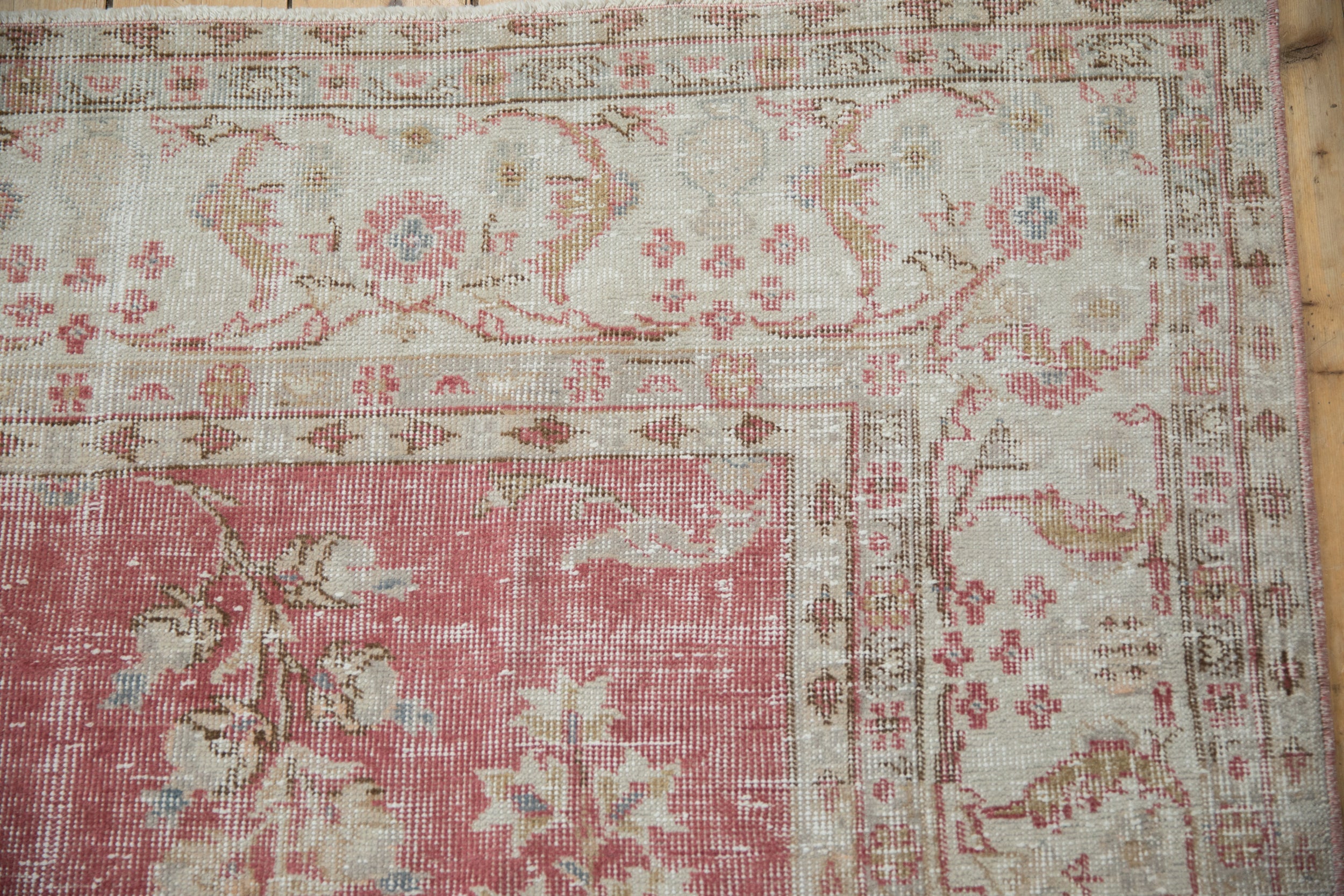 7x10.5 Vintage Distressed Oushak Carpet