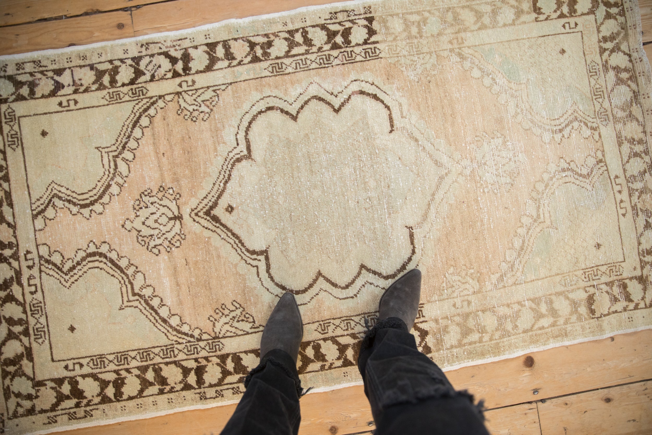 3x5.5 Vintage Distressed Oushak Rug