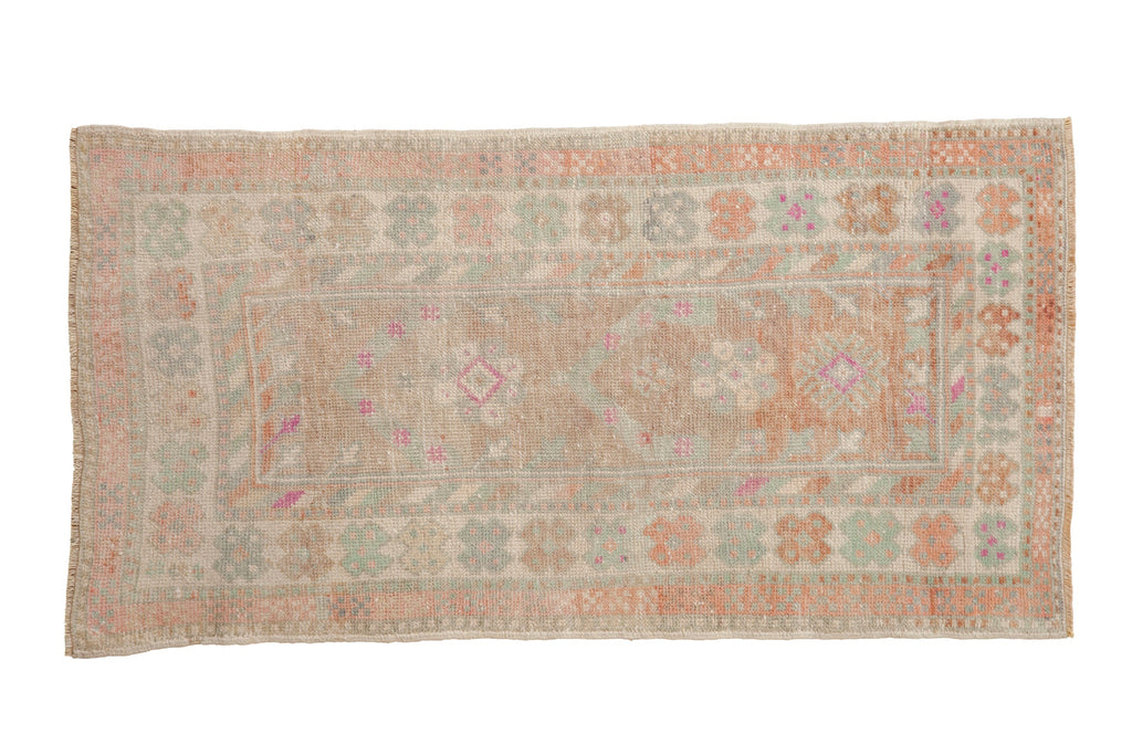 2.5x4.5 Vintage Distressed Oushak Rug