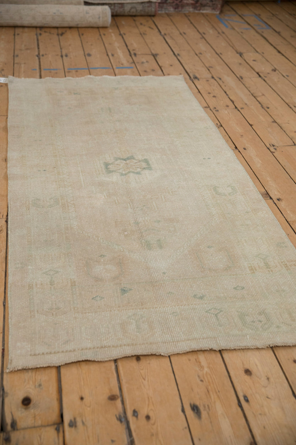 3x6.5 Vintage Distressed Oushak Rug Runner