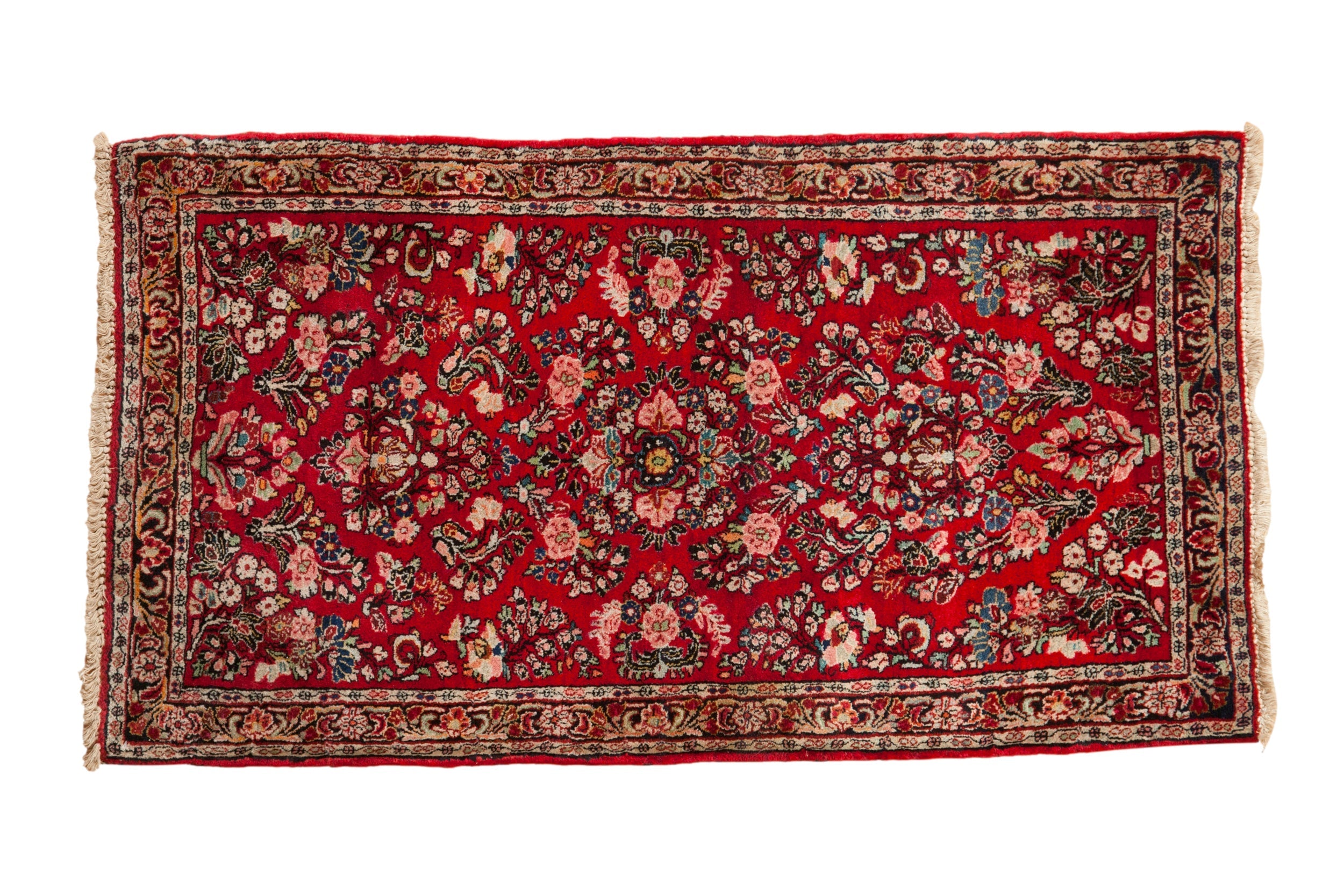 2.5x4.5 Vintage American Sarouk Rug