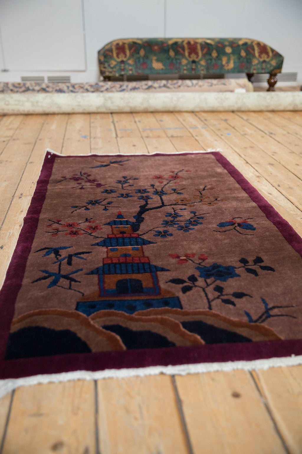 2.5x4.5 Vintage Art Deco Rug